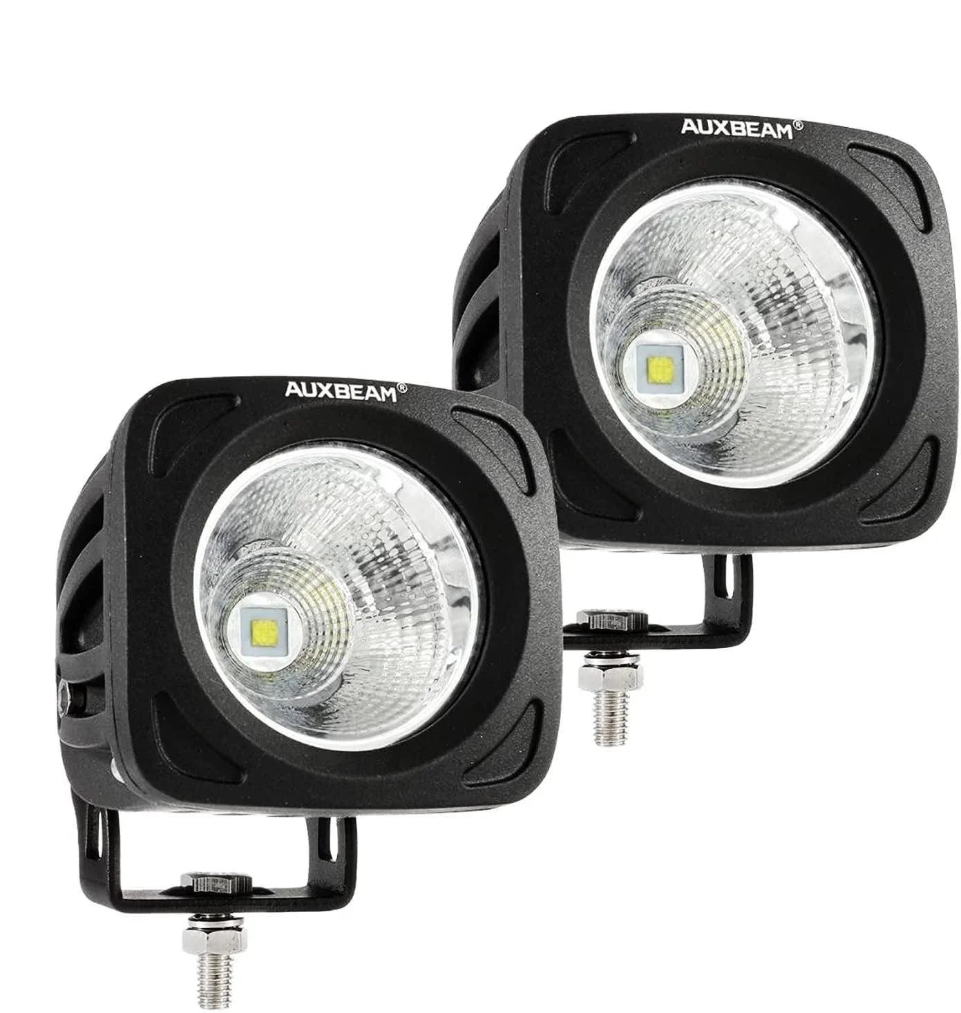3.5" 50W Round/Square LED Driving Lights Combo blanc/Yellow avec wiring harness pour SUV ATV UTV Trucks Pickup Boat