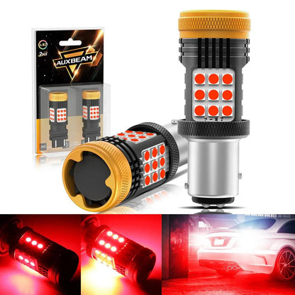 Lot de 2 🆕1157 BAY15D 1156 BA15S BAU15S blanc orange rouge CAN-bus anti-erreur sans hyper-clignotement LED clignotant DRL feu