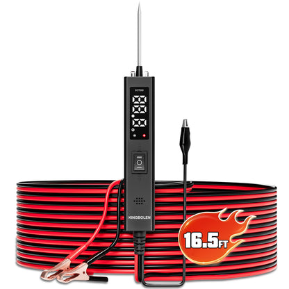 Testeur de circuit automobile KINGBOLEN ECT200 12/24 V – Écran LED – vue 3 – NOVADOMIO