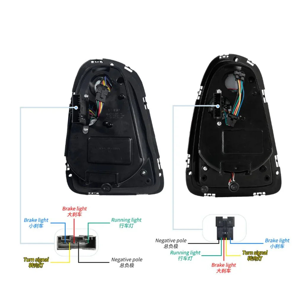 LED bloc de feux arrière avec orange Sequential clignotant pour 2007-2015 Mini R série 2th Gen (R56 R57 R58 R59） – vue 6
