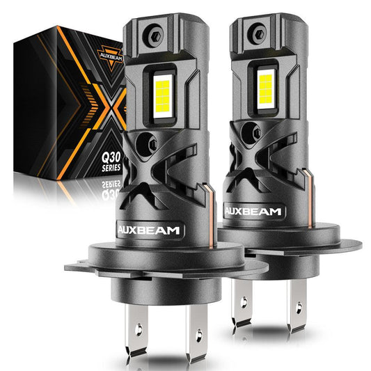 H7 Ampoules de phare LED Q30 série Brightest Wireless 60W 16000LM 6500K blanc froid – 2 ampoules