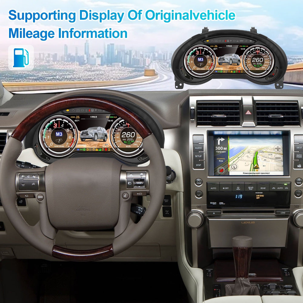 Virtual Cockpit Lexus GX400 / GX460 2009-2020 LCD 12,3″ – NOVADOMIO
