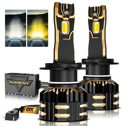 H7 Ampoules LED antibrouillard / feux de croisement 110W 25000LM GX Bi-Color série haute puissance et forte luminosité