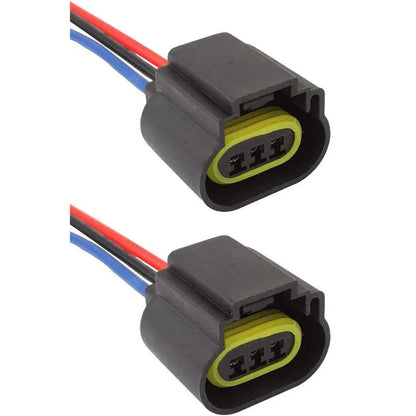 H13 LED phare Socket Male & Female Adapter faisceau électrique Connector pour phare/antibrouillard lot de 2 – vue 7