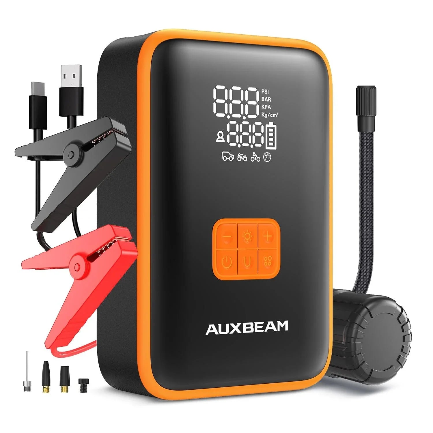 AJ3500 série 3500A Jump Starter avec Air Compressor 120PSI Tire Inflator pour 8L Gas/ 6L Diesel Engine