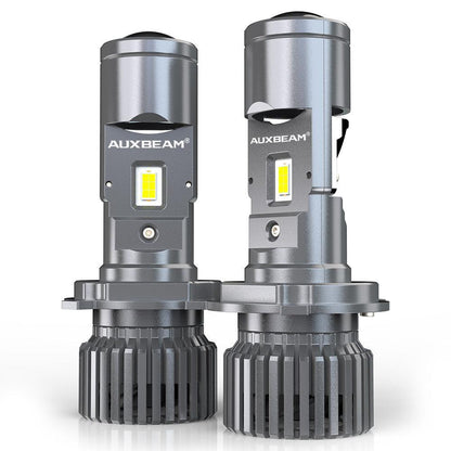 H4 Ampoules de phare LED 110 W 10 000 lm Mini Bi-LED lentille projecteur phare 6 000 K blanc froid – 2 ampoules – NOVADOMIO