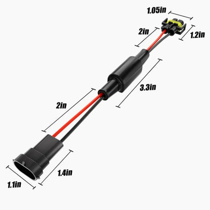 H11 C15-Model Decoder Enhanced LED DRL antibrouillard CAN-bus Load Resistor Conversion Kit lot de 2 – vue 11 – NOVADOMIO