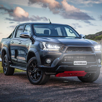 LED bloc optique avant 2nd projecteur double faisceau noir pour 2015–2020 Toyota Hilux SR5 8th Gens (GUN125, GUN126R)