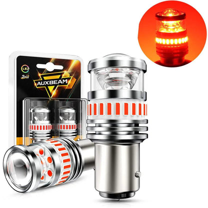 1157 BAY15D Ampoules LED pour feux stop et arrière 11W 4000LM rouge B1 série – 2 ampoules – NOVADOMIO