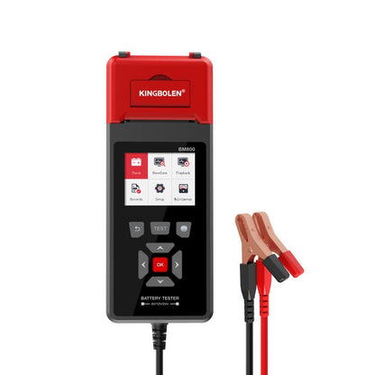 Testeur de batterie KINGBOLEN BM800 6/12/24 V avec imprimante – NOVADOMIO