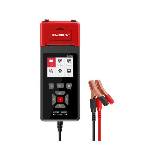Testeur de batterie KINGBOLEN BM800 6/12/24 V avec imprimante – vue principale | NOVADOMIO
