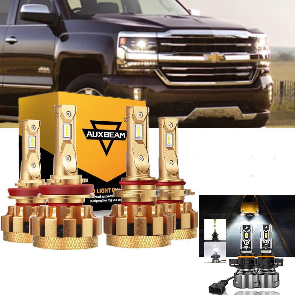 pour 2007-2019 Chevrolet Silverado 2500 HD F-16 Plus série Built-in Canbus Automotive Grade 14000LM Ampoules LED High Low Be…