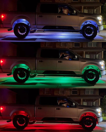 NEW Vibrant série | Upgraded RGB LED éclairages de soubassement Kit Multicolor Neon éclairage sous caisse avec Bluetooth APP