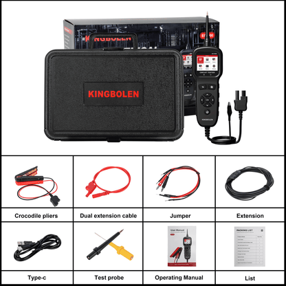 Testeur de circuit automobile KINGBOLEN ECT600 12/24 V – Câble 10 m – vue 11 – NOVADOMIO