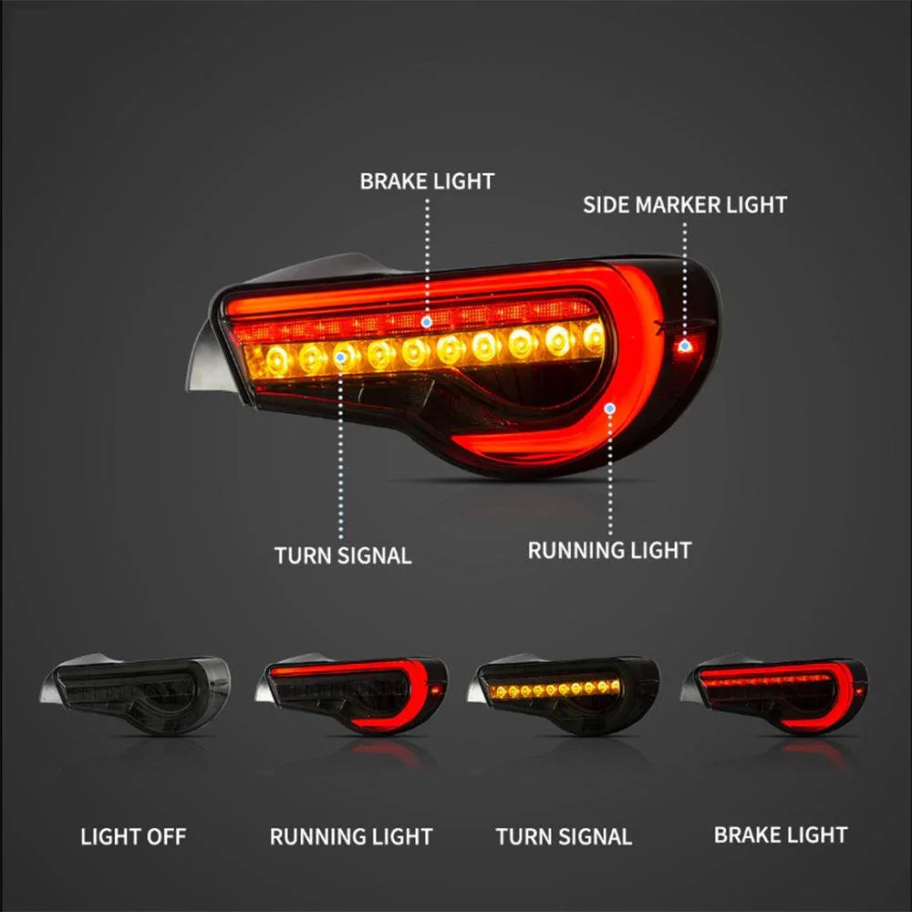 LED bloc de feux arrière avec Sequential Indicators clignotant pour 2012-2020 Toyota 86 GT86 2013-2020 Subaru BRZ 2013-2020…
