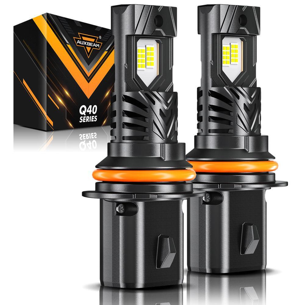 9007/HB5 Ampoules de phare LED Q40 série Ultra-haute luminosité 120W 30000LM 6500K blanc froid – 2 ampoules