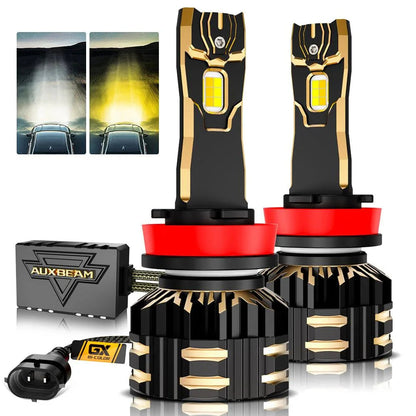 H11/H9/H8/H16JP Ampoules LED antibrouillard / feux de croisement 110W 25000LM GX Bi-Color série haute puissance et forte