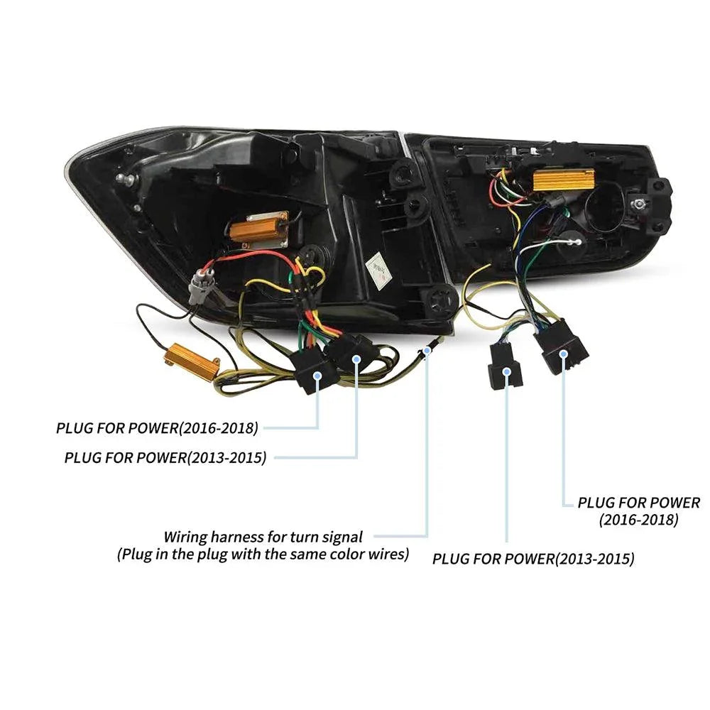 LED bloc de feux arrière avec Sequential orange clignotant pour 2012-2019 BMW 3 série 6th Gen (F30 F35 F80) – vue 6