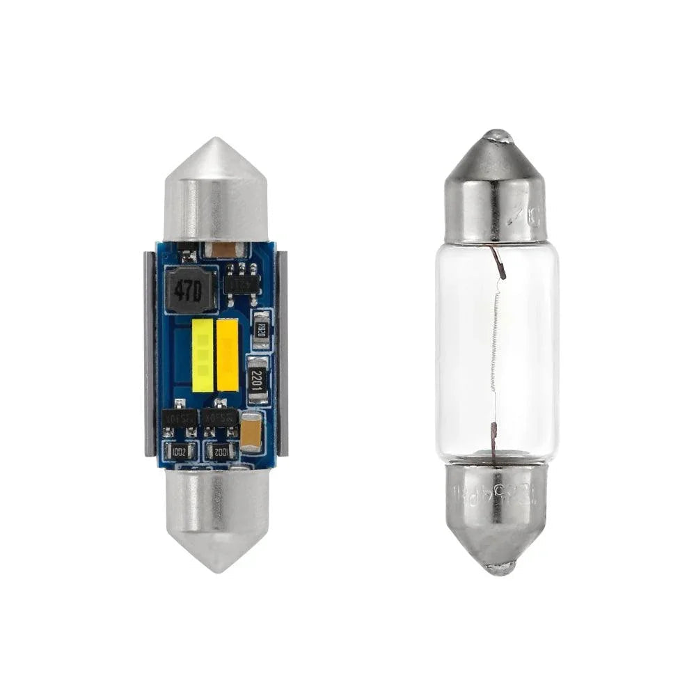 (2pcs/set) bicolore à commutation 31MM/36MM/39MM/41 42MM 1860CSP 6500K blanc froid& 5000K Natural blanc LED Festoon Canbus p…