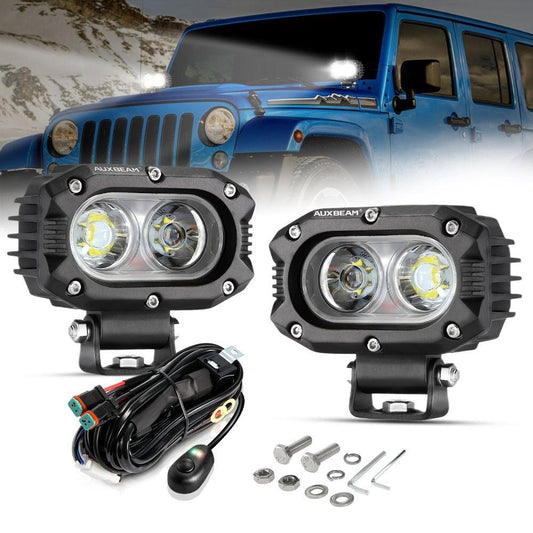 R4 série | 4 Inch 60W faisceau large LED Pods Light blanc Driving Light