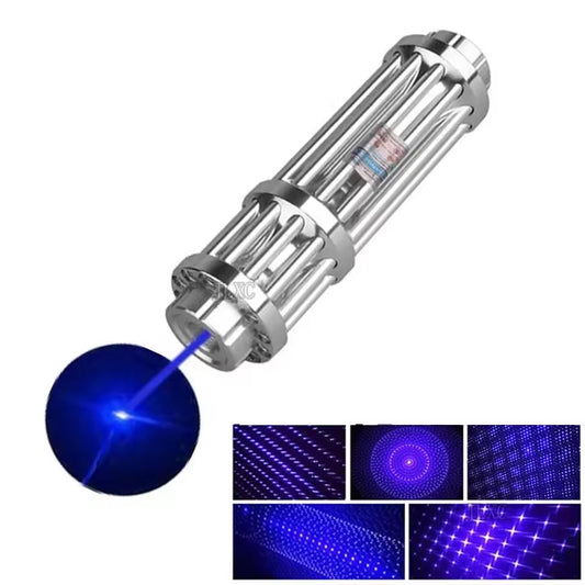 Pointeur laser bleu 1 W 450 nm, torche laser à mise au point réglable, visée laser extérieure…