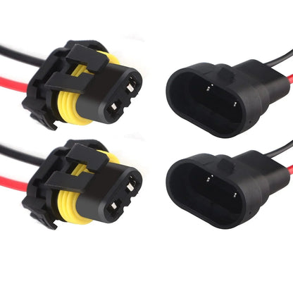 9005/9006/9012 LED phare Socket Male & Female Adapter faisceau électrique Connector pour phare/antibrouillard lot de 2