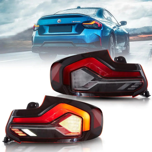 LED Tail Lights Assemly avec Start-up Animation Effect (Pre-order) pour 2014-2021 BMW 2 série (F22 F23) M2 (F87）