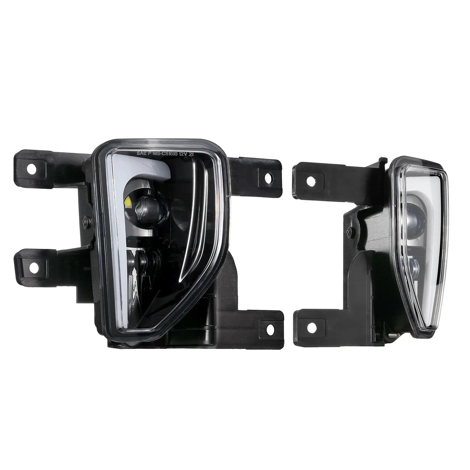 (2pcs/set) 45W DOT Approved LED Fog Lights avec DRL pour 2016-2018 Chevy Silverado 1500 (noir) – vue 11