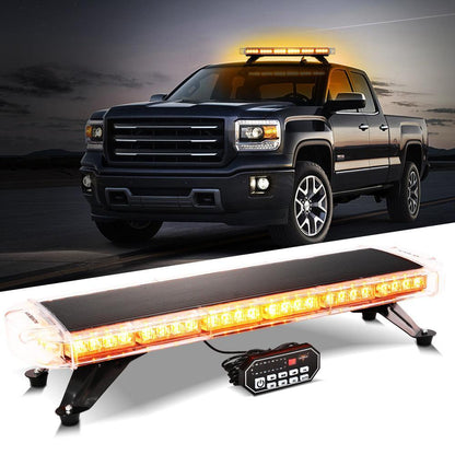 31.5″ stroboscopique de toit Barres lumineuses avec supports de montage 20 modes de flash feux de signalisation d’urgence