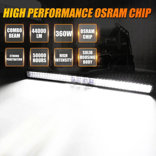 42″ 5D-PRO série Barres LED & automobile Roof pare-brise Barres LED support de montage pour Ford Bronco 2/4 portes 2021 2022