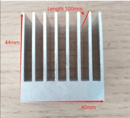 Dissipateur thermique de carte d'amplificateur, bricolage 100*44*40 mm – vue principale