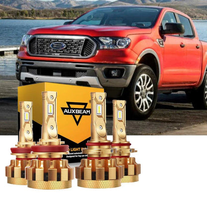 Kit d’ampoules LED feux de route/croisement F-16 Plus série CAN-bus intégré 28 000 lm pour 2020 Ford RANGER 2019 – vue 9