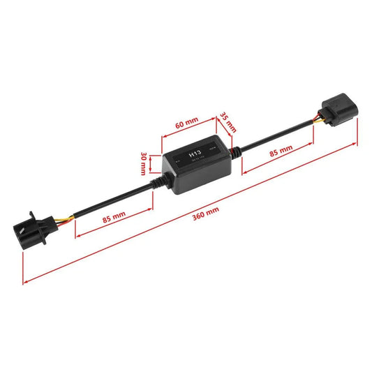 H13/9008 C10-MODEL Enhanced Ampoules de phare LED CAN-bus Decoder anti-scintillement Hyper Flash No Warning Harness Resistor