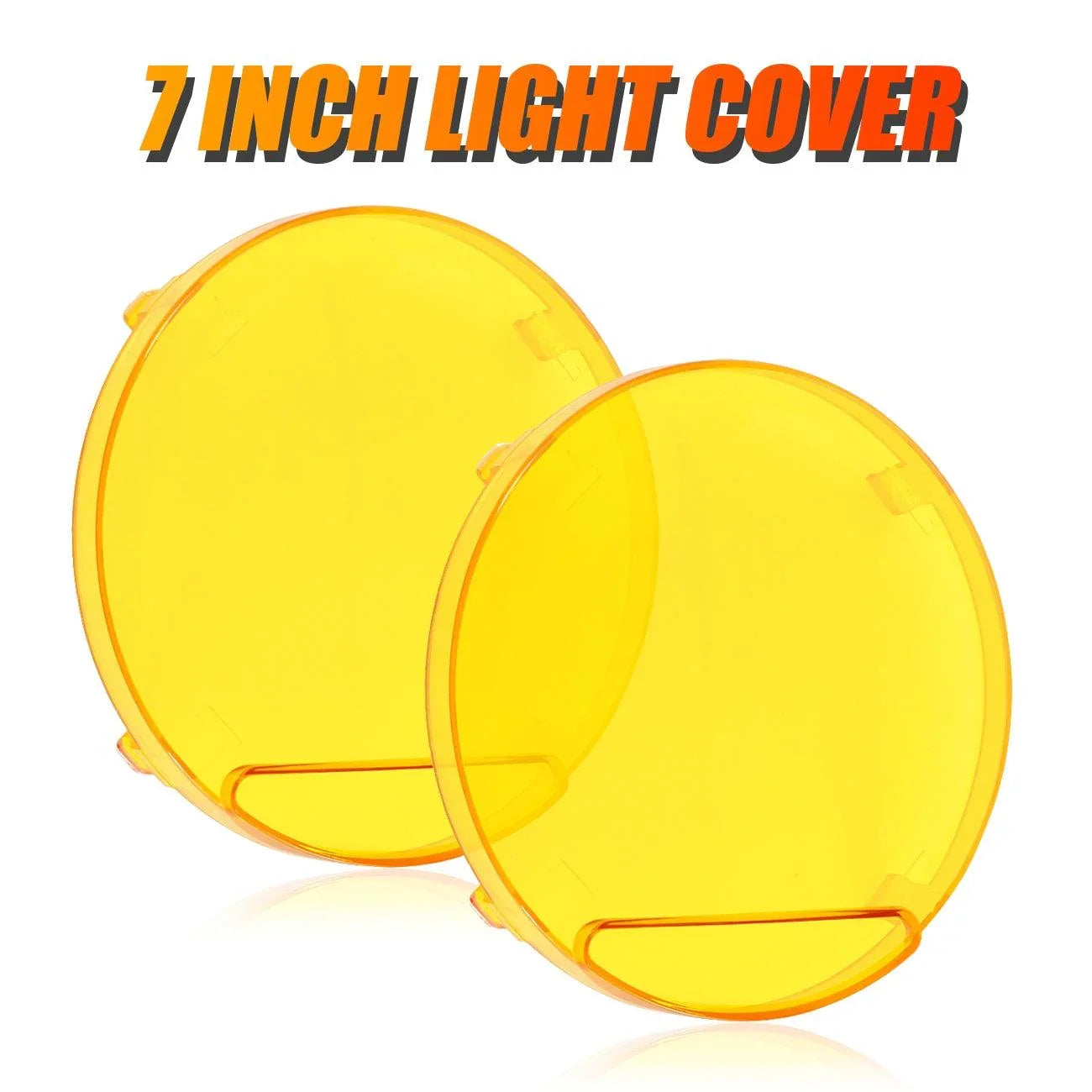 (2pcs/set) 7 Inch 240W Round Offroad LED Driving Lights avec DRL+orange/noir Covers(Optional) pour SUV ATV UTV Trucks Pickup…