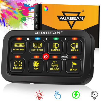 RB80 RGB panneau de commande, modes bascule / momentané / impulsion (sortie double) – NOVADOMIO