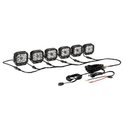 6 Projecteurs LED compacts kit faisceau d’alimentation avec connecteur DT 2 broches – NOVADOMIO