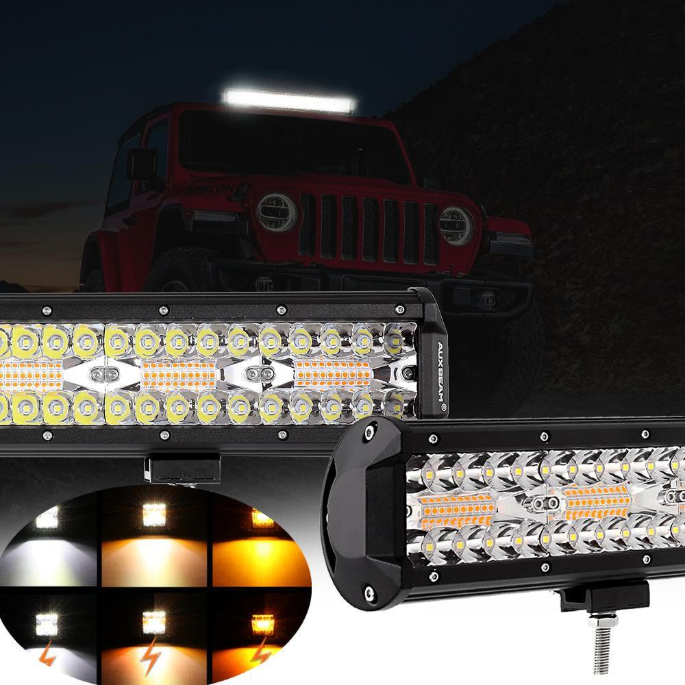 6 Modes série 3 Inch/4Inch/7Inch/12Inch/20Inch blanc&orange Barres LED – vue 24