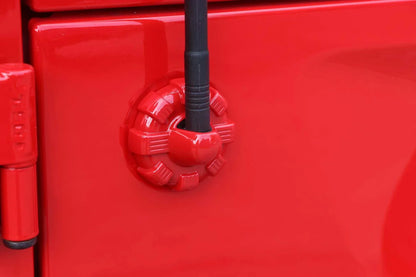 Enjoliveur de base d’antenne radio pour Jeep Wrangler JL 2018–2022 (noir/ rouge/ argent) – vue 7 – NOVADOMIO