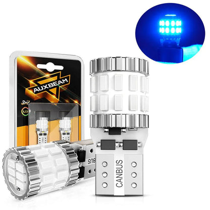 168 2825W5W T10 Ampoules LED pour plaque, feux latéraux et intérieur 3 W 400% plus lumineux CAN-bus anti-erreur bleu B1 série