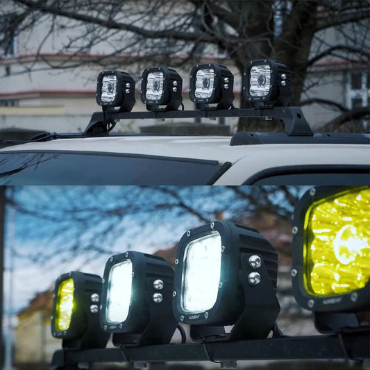 (2 pièces/4 pièces kit) 5″ 110 W blanc/orange Spot éclairage LED feux longue portée pour Toyota Tacoma – vue 2 – NOVADOMIO