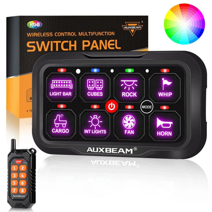 RC-800/RA84 RGB panneau de commande avec télécommande, modes bascule / momentané / impulsion (sortie simple) – NOVADOMIO