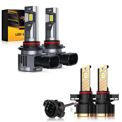9012/HIR2 Ampoules de phare LED 90 W 22 000 lm Q20 série 1: 1 format halogène 6 500 K blanc froid – 2 ampoules – NOVADOMIO