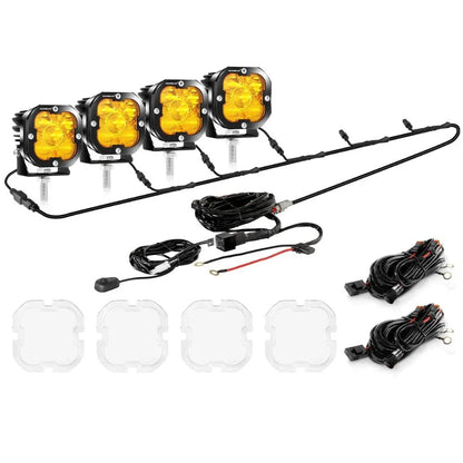 XP-ULTRA série 3″ 80 W 9 600 lm projecteurs LED compacts blanc&orange – vue 47 – NOVADOMIO