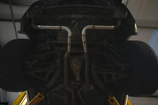 VW touareg 7p 3.0 TDI V6 suppression silencieux arrière tube kit modèles avec twin mid tube – Darkside Developments