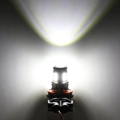 Lot de 2 H11/H8/H9/H16JP Y2 série 3-Sides blanc froid LED antibrouillard/DRL – vue 3 – NOVADOMIO