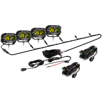 R4 série | 4″ 60 W projecteurs LED compacts orange Spot feu longue portée – vue 13 – NOVADOMIO