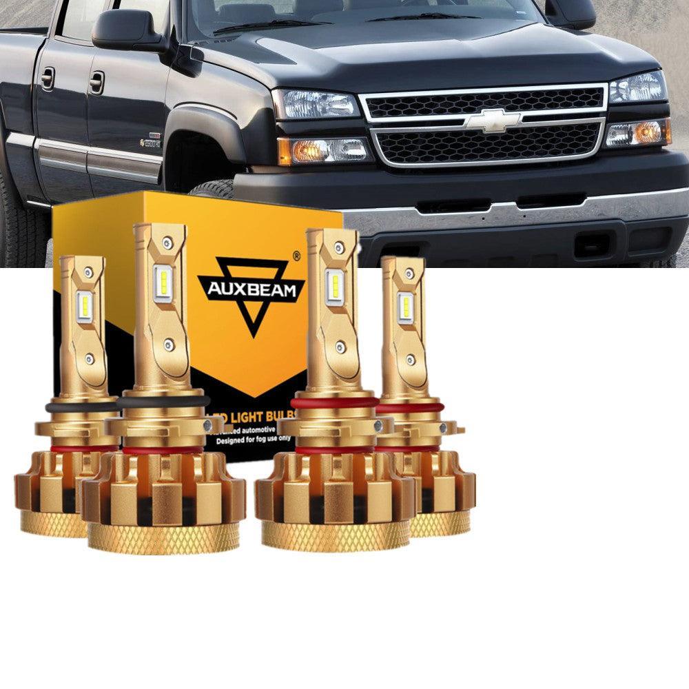 pour 2001-2002 Chevrolet Silverado 2500 HD F-16 Plus série Built-in Canbus Automotive Grade 14000LM Ampoules LED High Low Be…