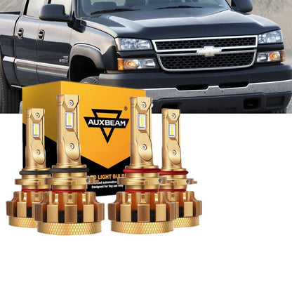 Kit d’ampoules LED feux de route/croisement F-16 Plus série CAN-bus intégré 14 000 lm pour Chevrolet Silverado 2500 HD