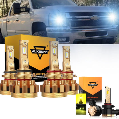 pour 2003-2006 Chevrolet Silverado 2500 HD F-16 Plus série CANbus intégré qualité automobile 14000LM Ampoules LED kit feux de