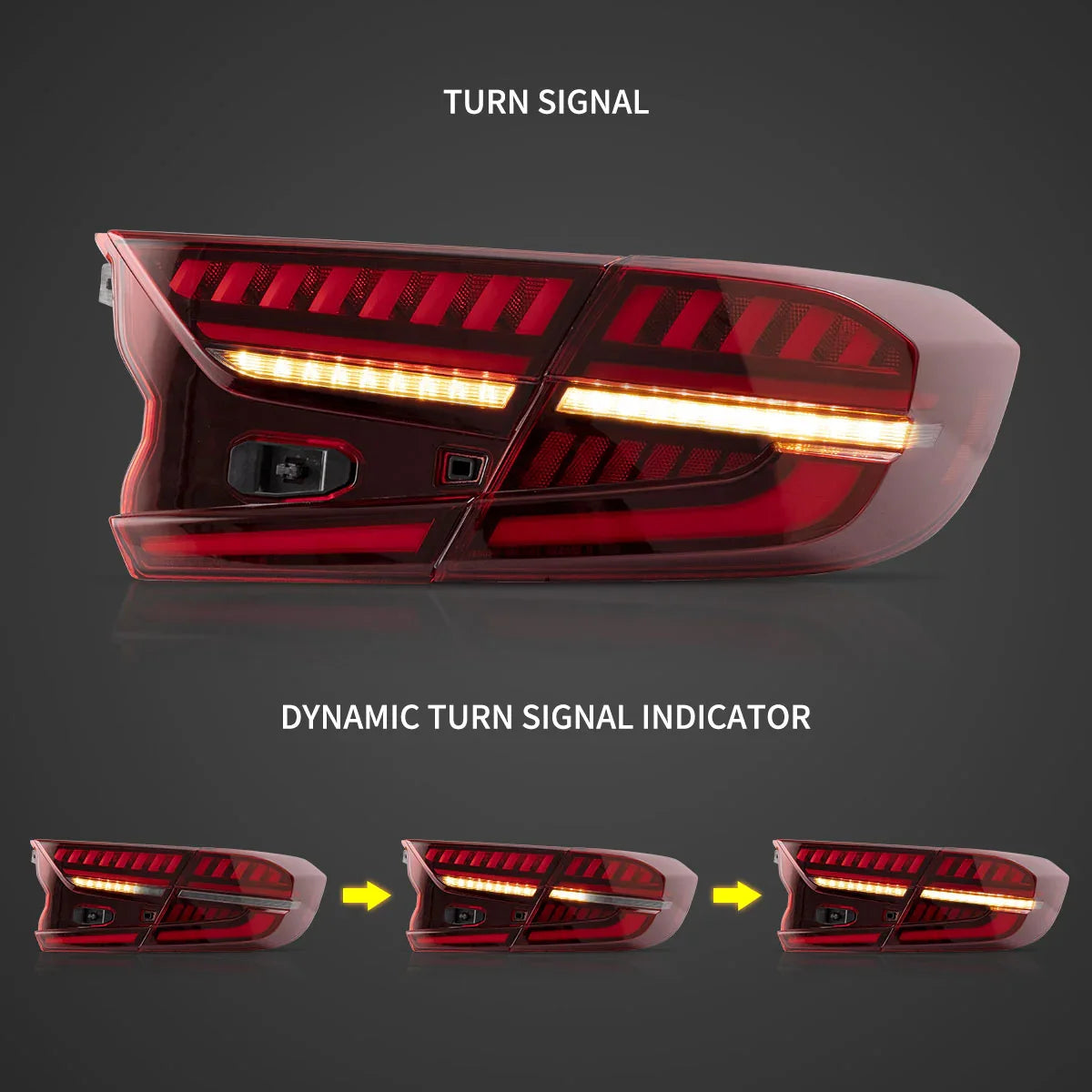 LED bloc de feux arrière avec Full LED Dynamic Welcome Lighting pour 2018-2022 Honda Accord 10th Gen – vue 5